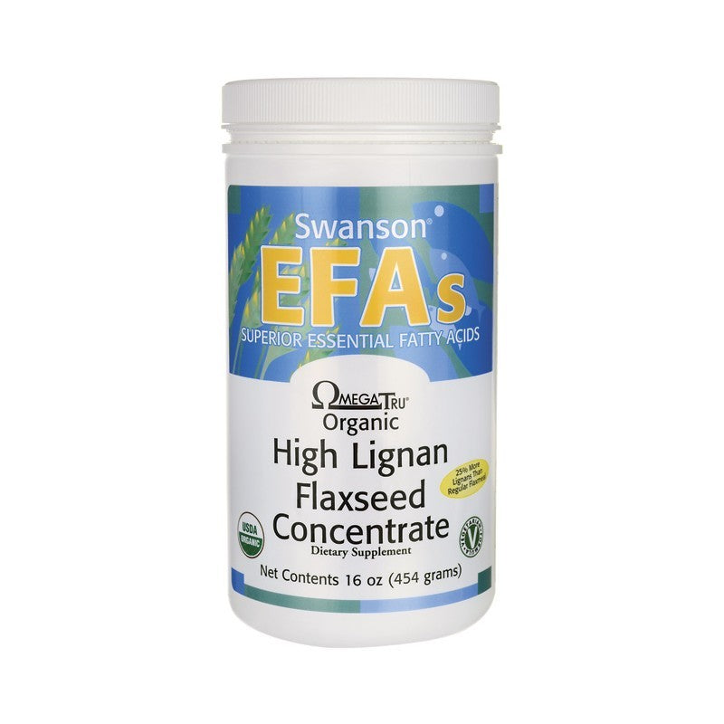Swanson EFAs Organic LignaMax Flaxseed Concentrate Powder 454gm