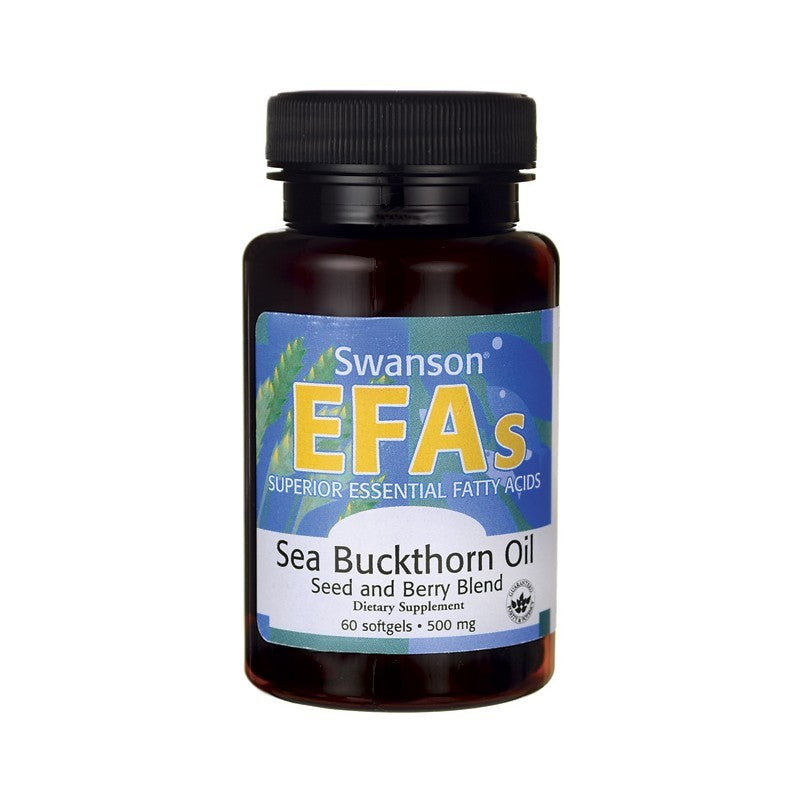 Swanson EFAs Sea Buckthorn Oil Seed and Berry Blend 60 Softgels