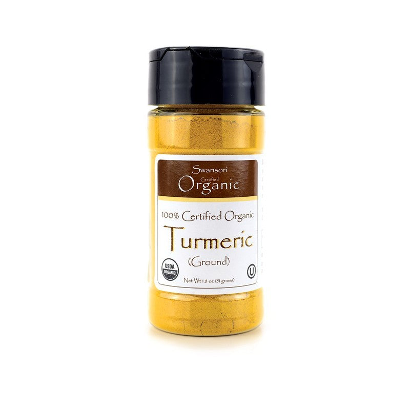 Swanson Organic 100% Certified Turmeric Ground 51g 1.8 oz