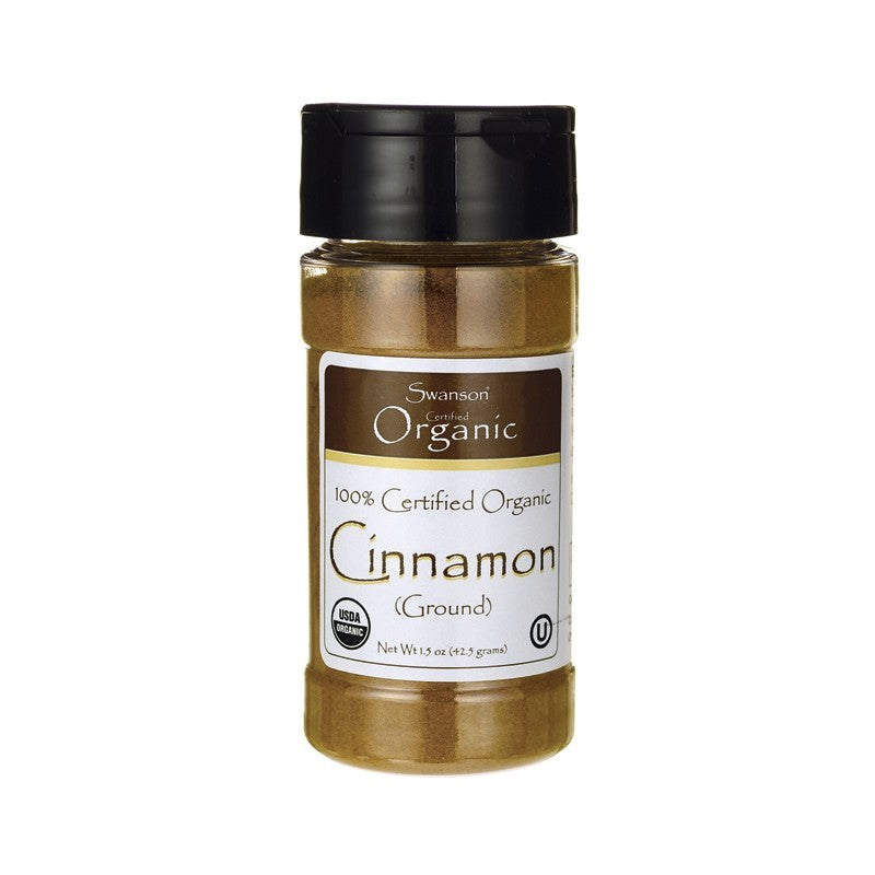 Swanson Organic 100% Certified Organic Cinnamon (Ground) Powder 42.5g 1.5 oz