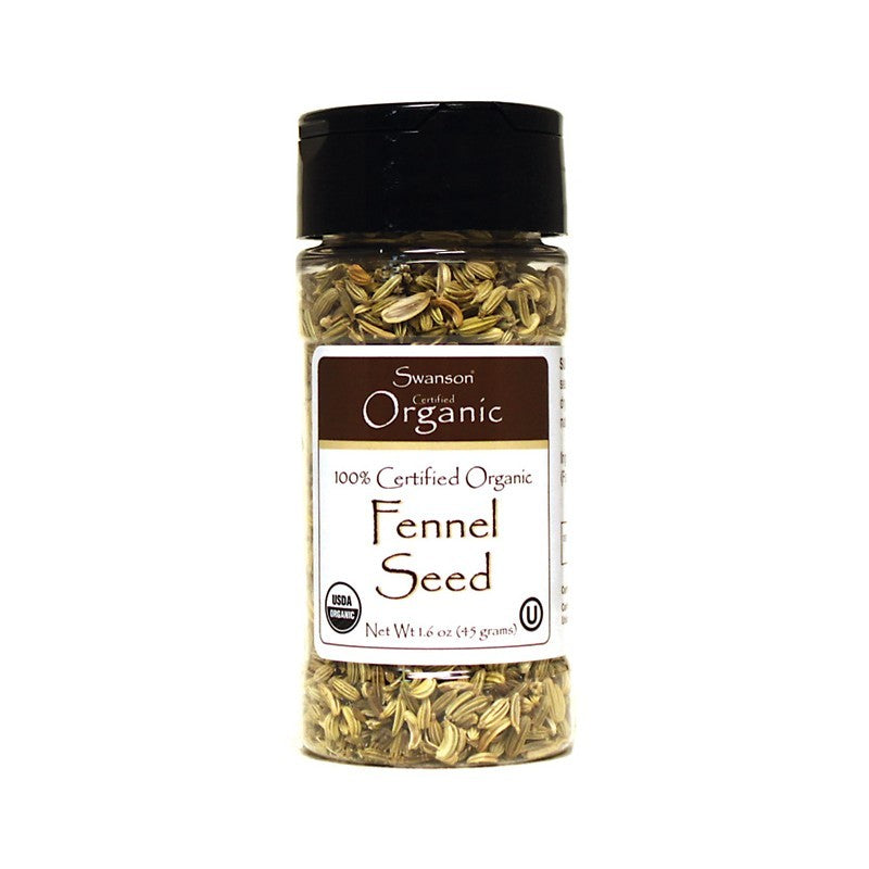 Swanson Organics 100% Certfied Organic Fennel Seed 45g 1.6 oz