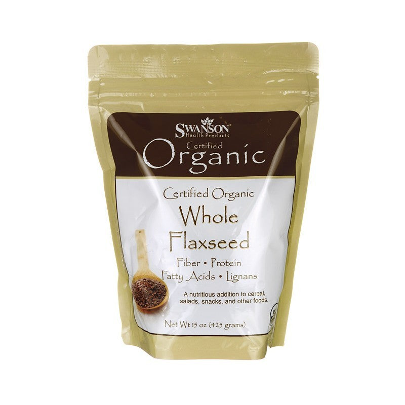 Swanson Certified Organic Whole Flaxseed 425gm