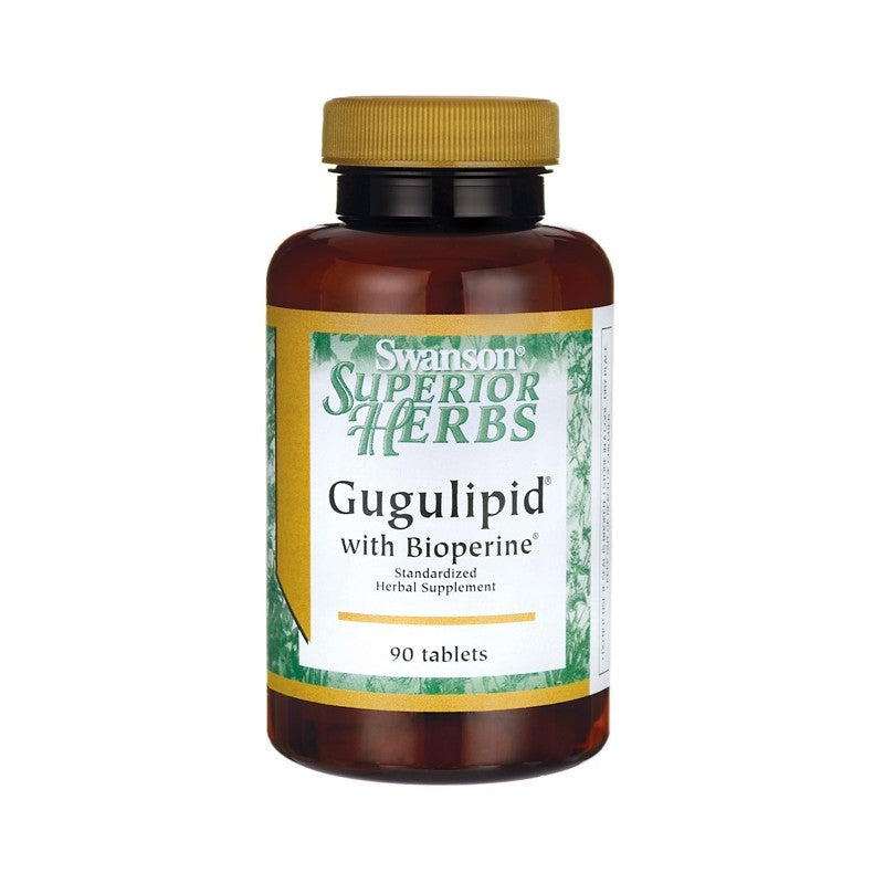 Swanson Superior Herbs Gugulipid with Bioperine Standardised 90 Tablets