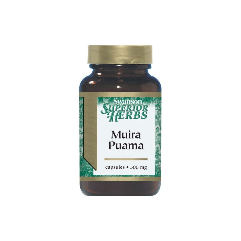 Swanson Superior Herbs Muira Puama (10:1) 500mg 60 Capsules