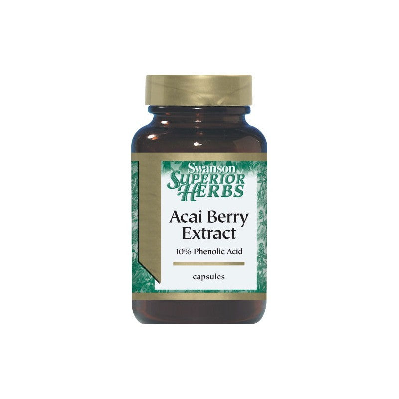 Swanson Superior Herbs Acai Berry Extract 500mg 60 Cap