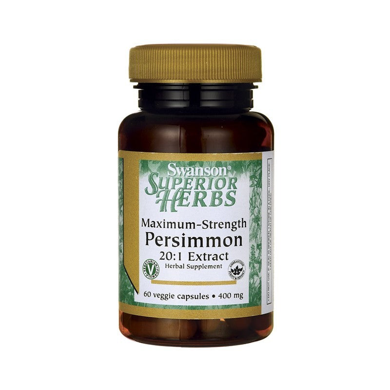 Swanson Superior Herbs Maximum Strength Persimmon 20:1 Extract 400mg 60 Veg Caps