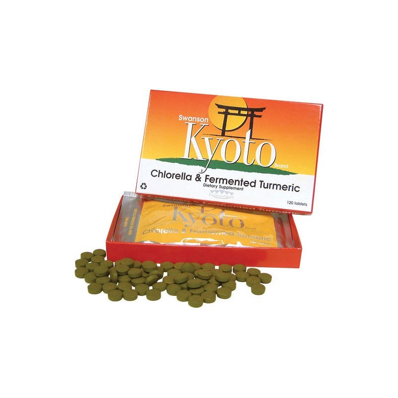 Swanson Kyoto Brand Chlorella & Fermented Turmeric 120 Tablets