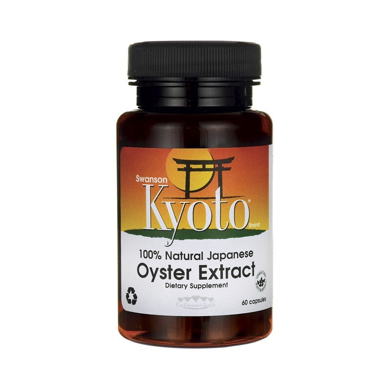 Swanson Kyoto Brand 100% Natural Japanese Oyster Extract 500mg 60 Capsules