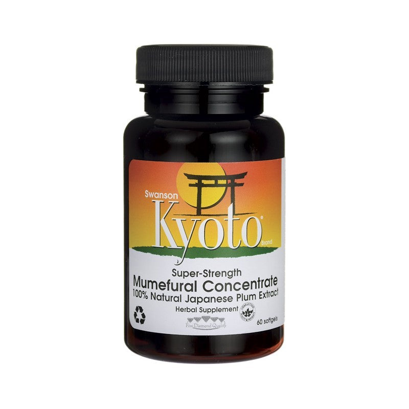 Swanson Kyoto Brand Super-Strength Mumefural Concentrate Japanese Plum Extract 300mg 60 Softgels