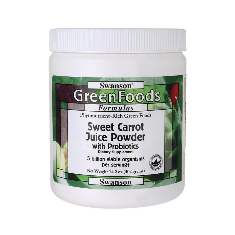 Swanson GreenFoods Formulas Sweet Carrot Juice Powder 402g  14.2 oz