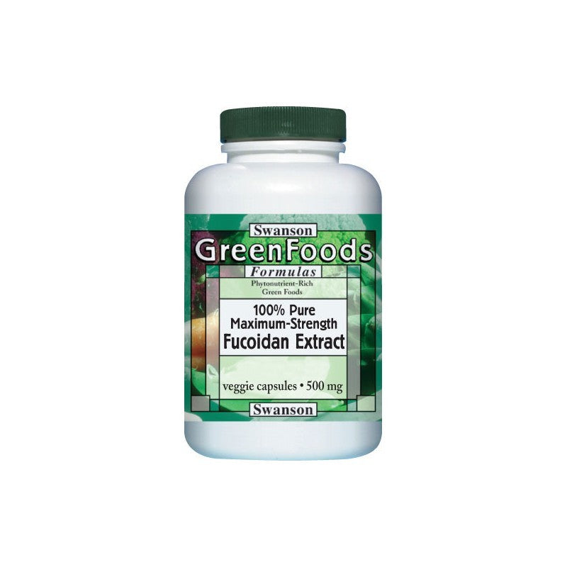 Swanson GreenFoods Formulas 100% Fucoidan Extract (Brown Seaweed Extract) 500mg 60 Veg Capsules