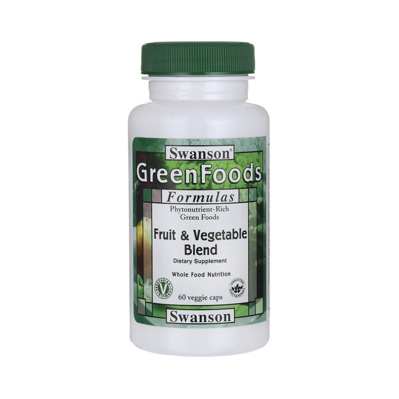 Swanson GreenFoods Formulas Fruit & Vegetable Blend 60 Veggie Capsules