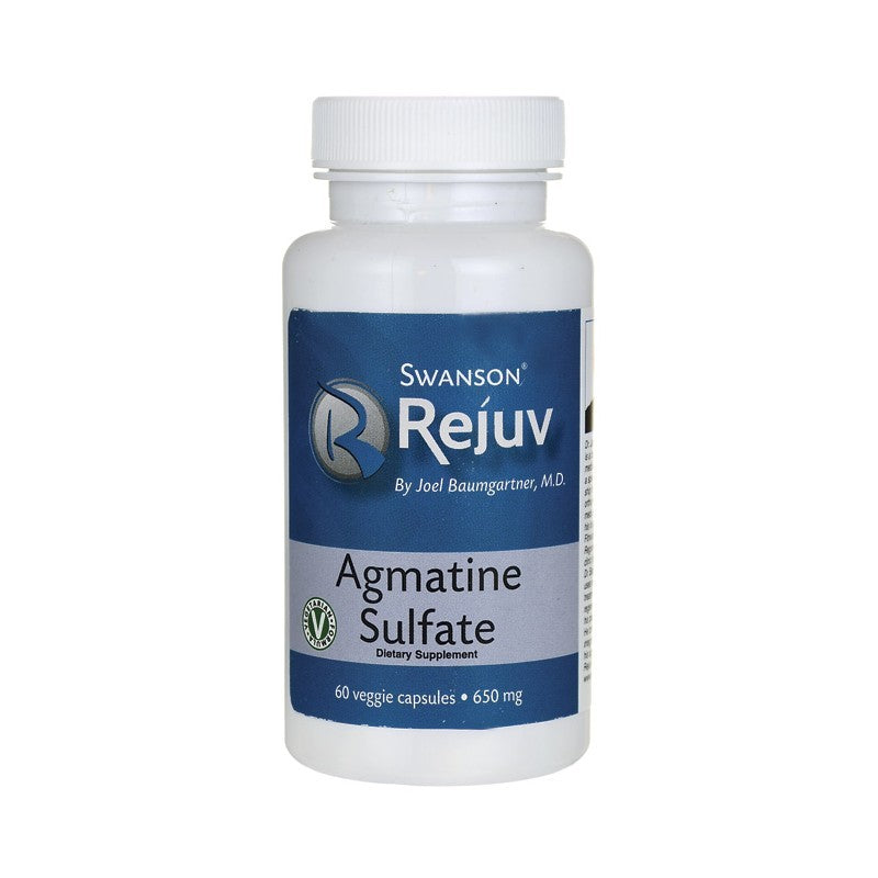 Swanson Rejuv Agmatine Sulfate 650mg 60 Veggie Capsules