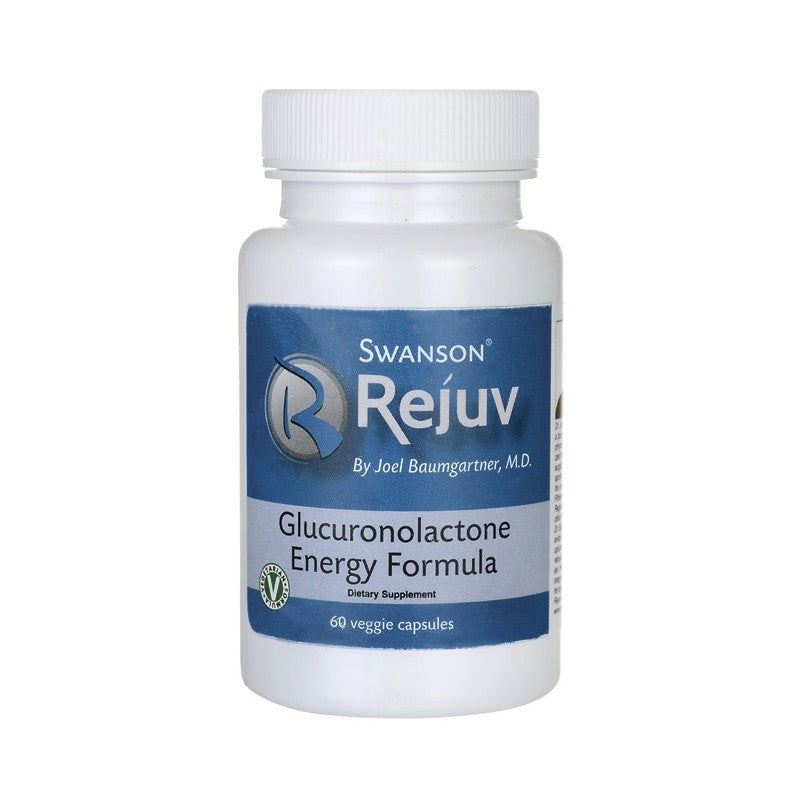 Swanson Rejuv Glucuronolactone Energy Formula 60 Veggie Capsules