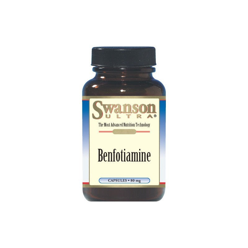 Swanson Ultra Benfotiamine (Fat-Soluble Vitamin B-1) 80mg 120 Caps