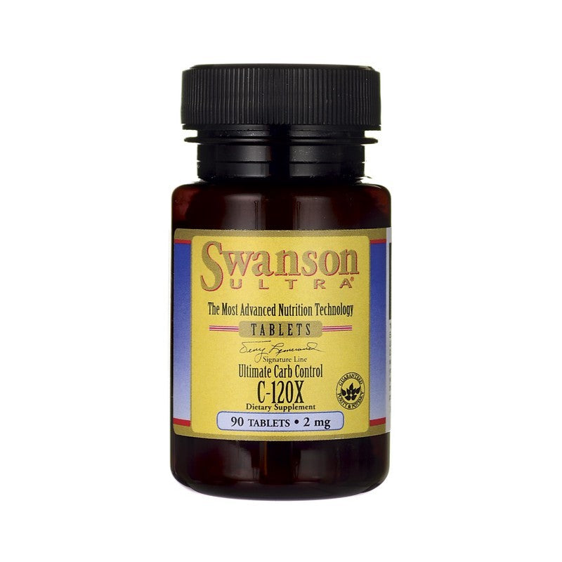 Swanson Ultra Ultimate Carb Control C-120X White Kidney Bean Extract 2mg 90 Tablets