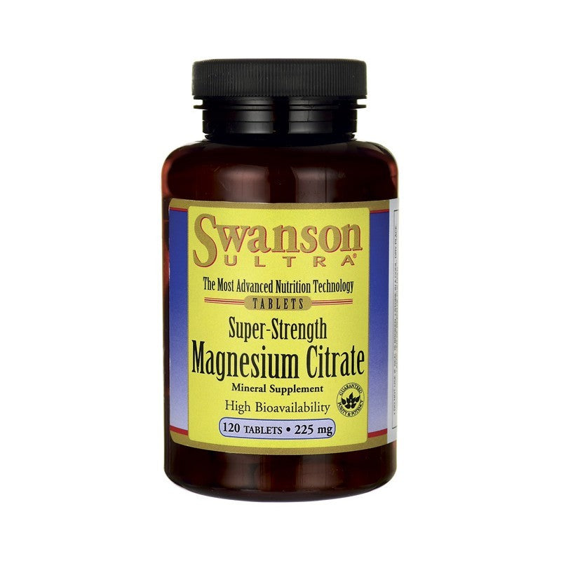 Swanson Ultra Super-Strength Magnesium Citrate 225mg 120 Tabs