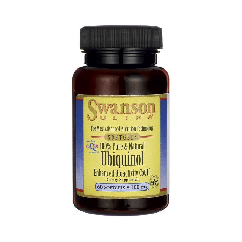 Swanson Ultra Ubiquinol 100% Pure & Natural 100Mg 60 Softgels