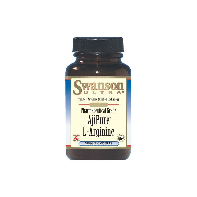 Swanson Ultra AjiPure L-Arginine (Pharmaceutical Grade) 500mg 60 Veg Capsules