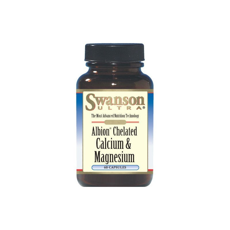 Swanson Ultra Albion Chelated Calcium & Magnesium Glycinate 60 Caps
