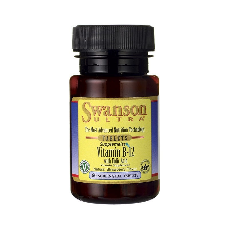 Swanson Ultra Vitamin B-12 with Folic Acid 60 Tablets