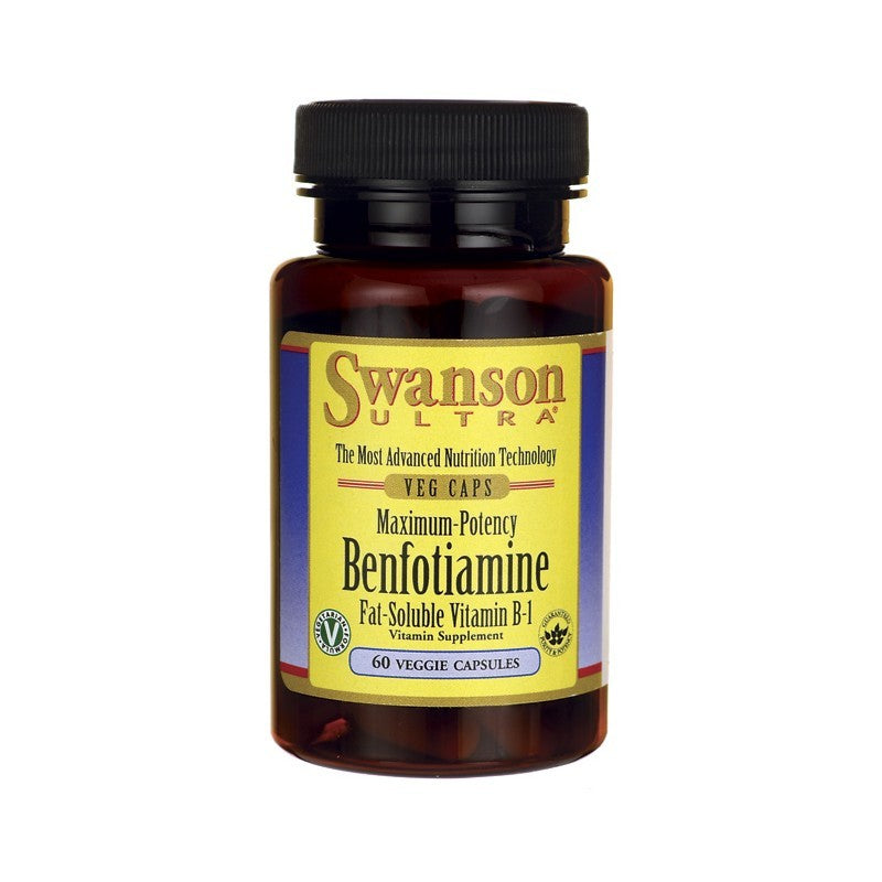 Swanson Ultra Maximum-Potency Benfotiamine (Fat-Soluble Vitamin B-1) 300mg 60 Veg Caps