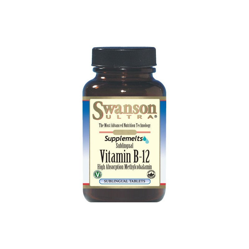 Swanson Ultra  Supplemelts Sublingual Vitamin B-12 5mg 60 Tabs